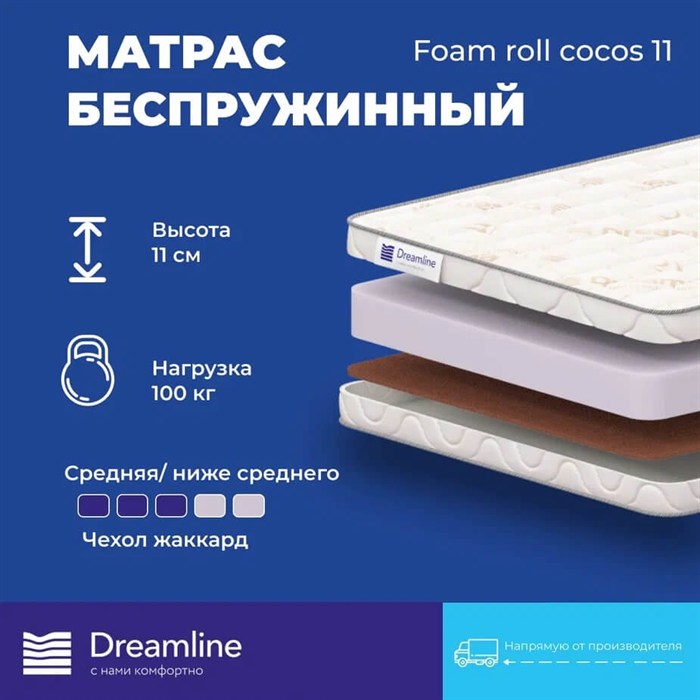Матрас "Foam Roll Cocos 11" - фото 142140