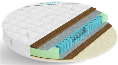 Круглый матрас "Lonax Round Cocos-Medium TFK"