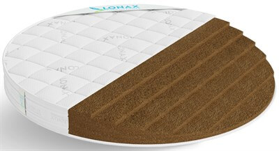 Круглый матрас "Lonax Round Cocos 18"