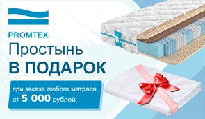 {{photo.Alt || photo.Description || 'Простыня в подарок при заказе матраса от 5000 руб (товары Промтекс-Ориент, Sontelle, Agreen, Sportletica)  (акция закончилась)'}}