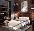 Металлическая кровать "Loft 2" одна спинка - фото 109313